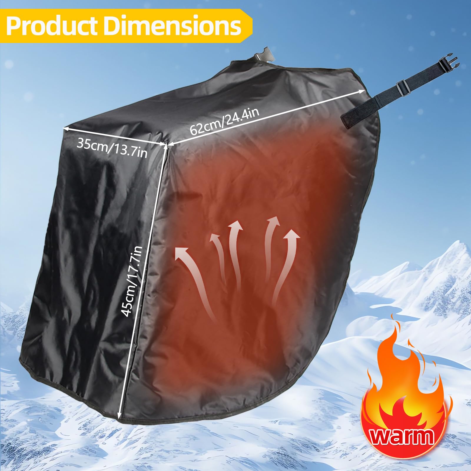 Coprigambe Scooter Universale, Coperta Coprigambe per Moto Indossabile, Copri Gambe per Scooter Antivento Antipioggia,Coperta Calda Coprigambe per Moto