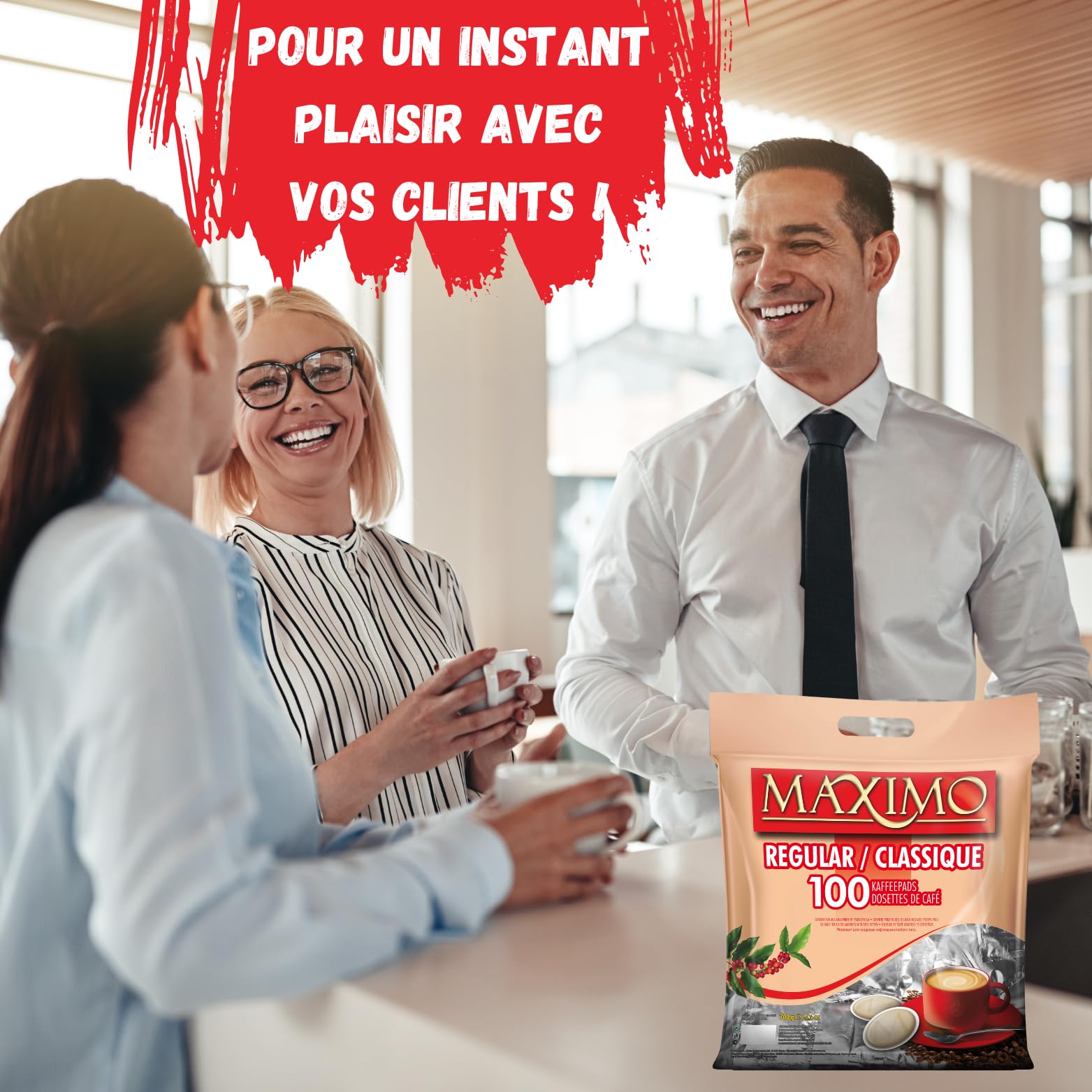 MAXIMO Classique - 300 dosettes individuelles de café compatibles SENSEO