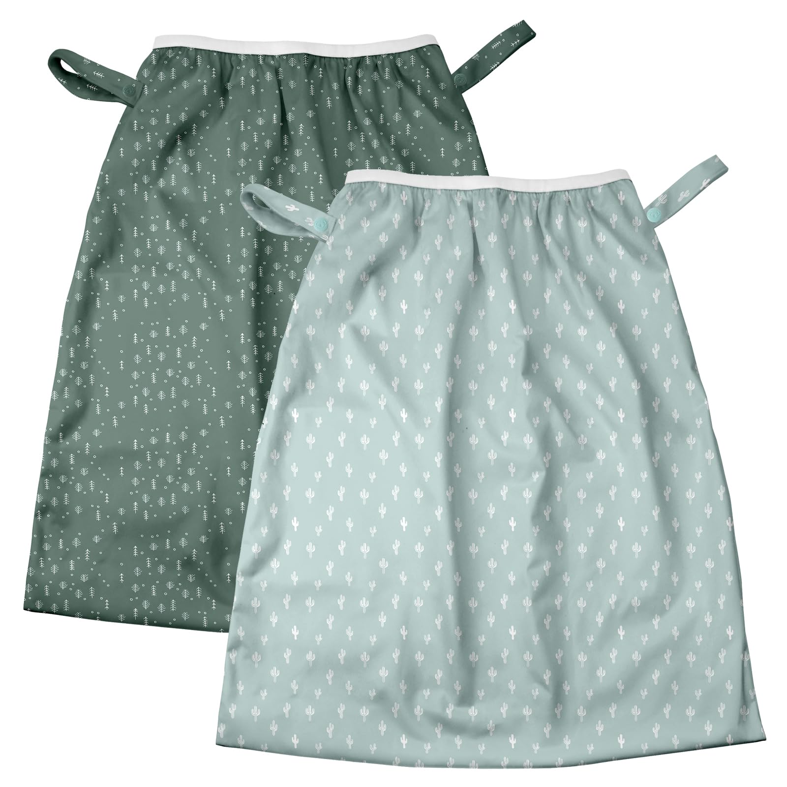 Mama Koala Pail Liner for Cloth Diapers, Reusable and Washable Waterproof Pail Liner with Strap for Diaper Pails, 2 Pack(P002)