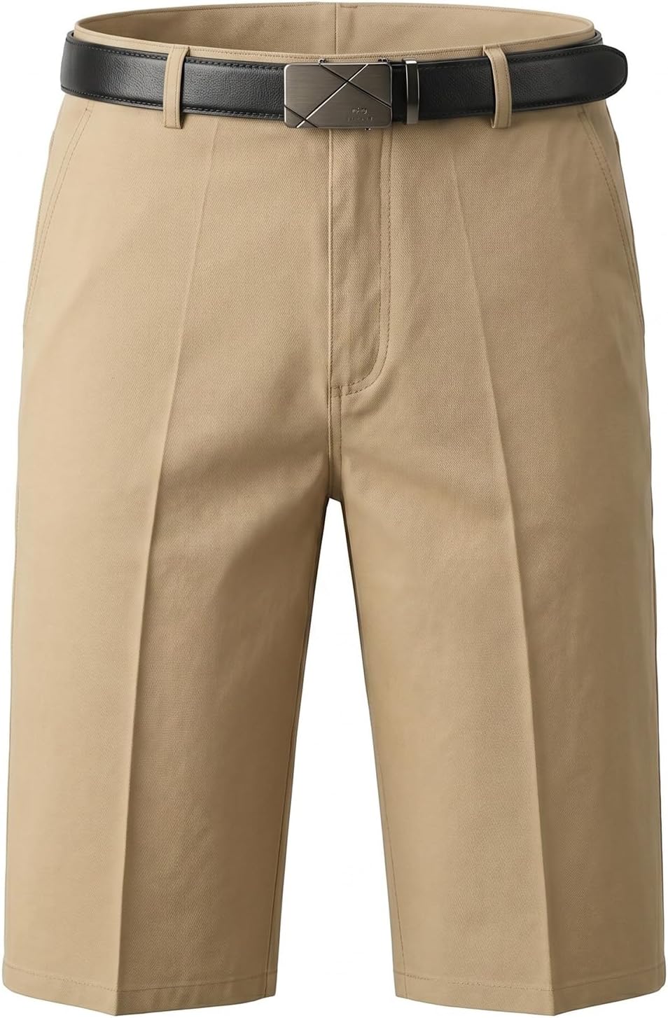 Mens Casual Shorts Tool Deep Side Pockets Stretch Ripstop Cotton Blend Lightweight Breathable Flexible Drawstring Loose Fit Summer Work Khaki Cargo Shorts 40