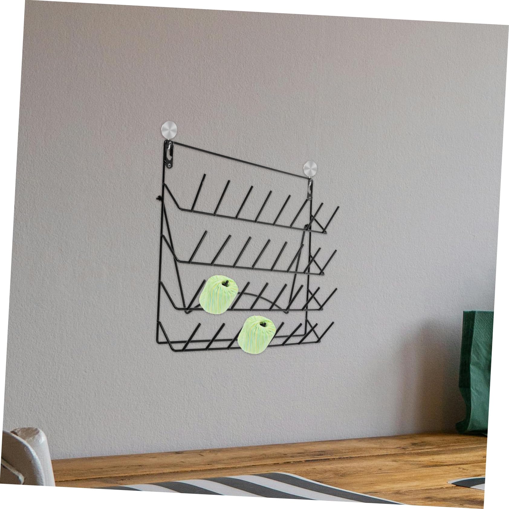 SOLUSTRE Trockengestell Platzsparendes mit Labor Heringen aus Eisen Abnehmbaren Installation Wand Wandmontiertes an Schwarz Trocknen Einfache von Labor Glaswaren