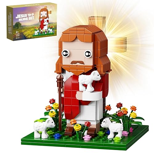Jesus Building Block Set, The Shepherd God，Compatible with Lego Jesus