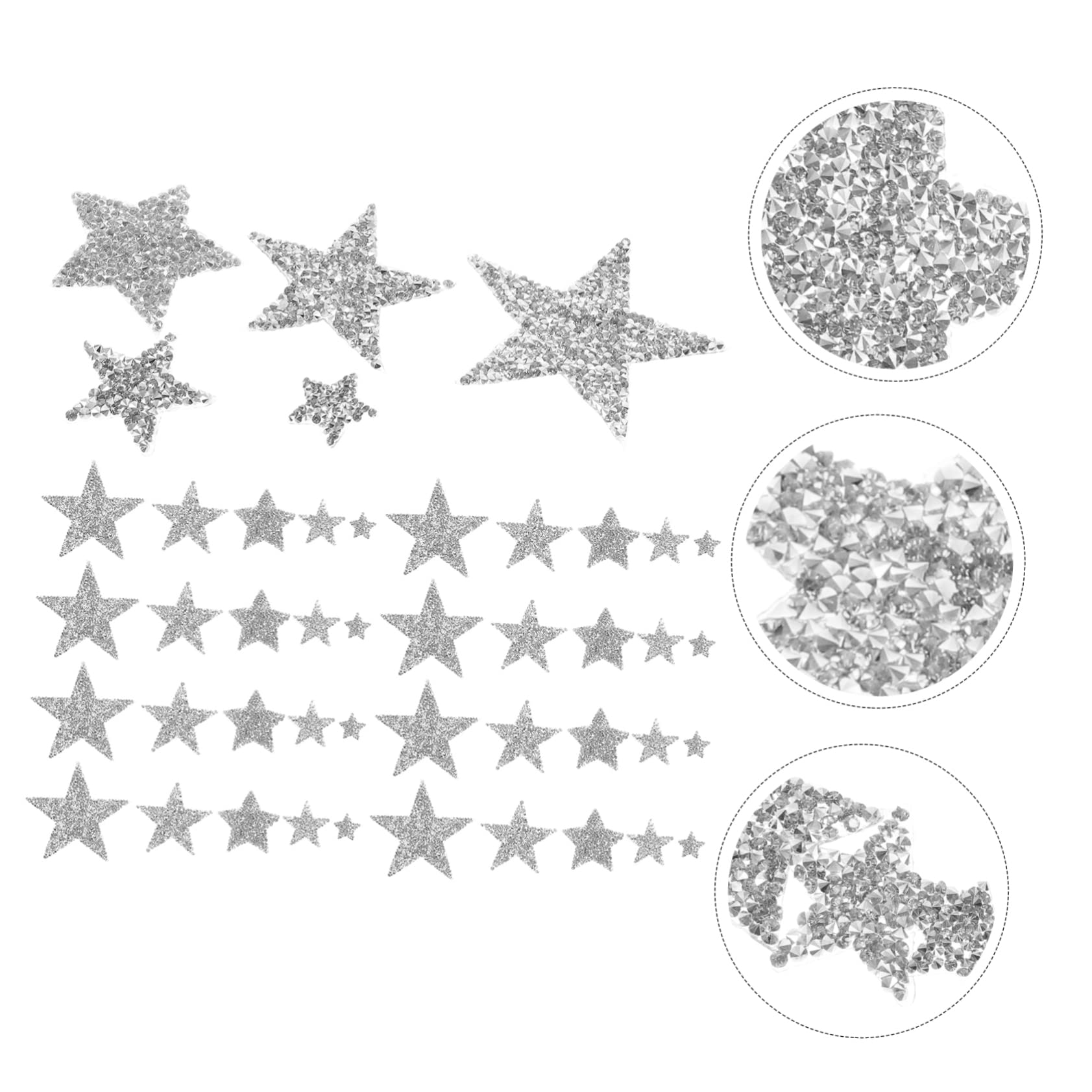 Operitacx 100pezzi Toppe Termoadesive Patch Decorative Per Abbigliamento e Accessori Per Riparazioni e Decorazioni Jeans e Borse