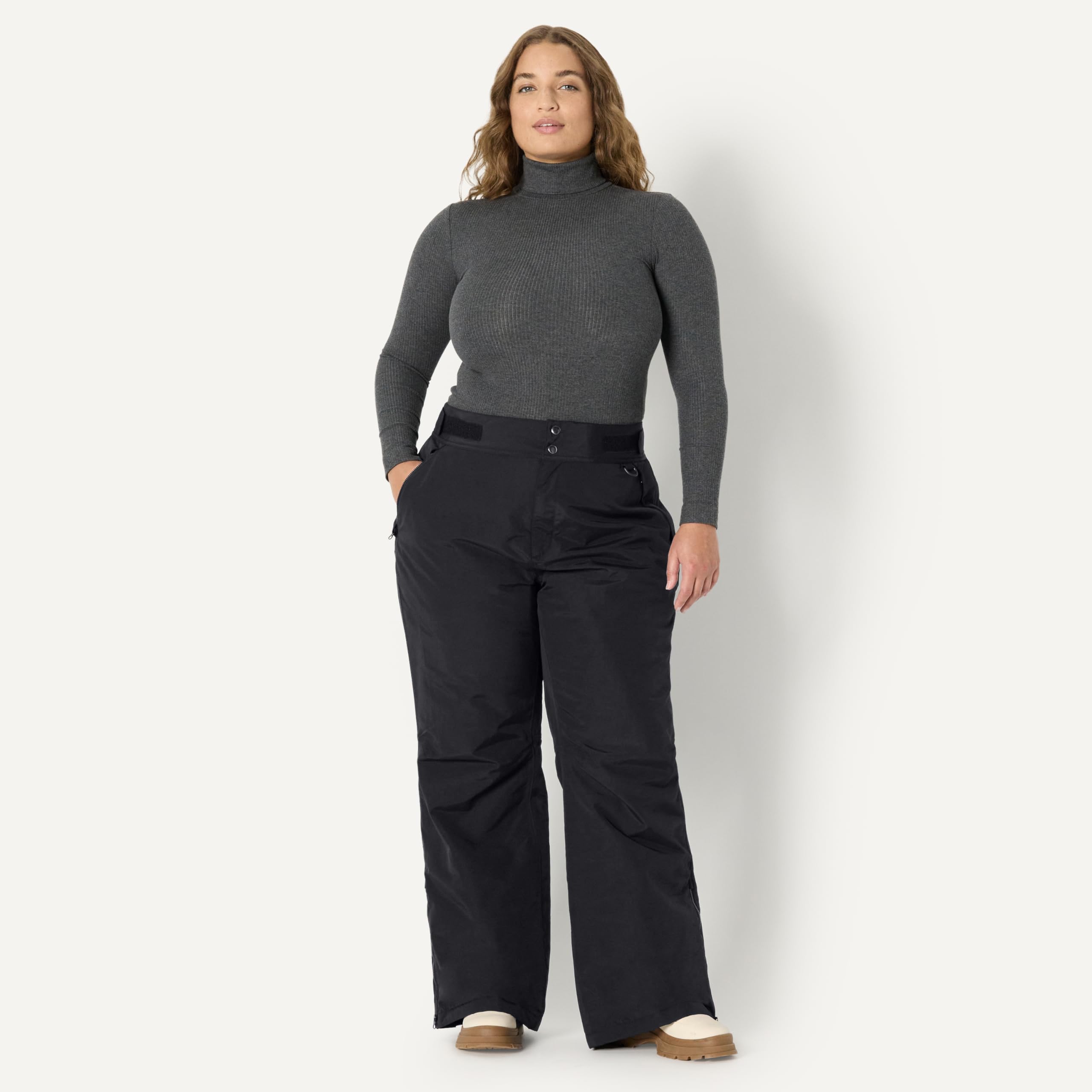 Amazon Essentials Pantaloni da Sci a Vita Media Imbottiti e Idrorepellenti Donna
