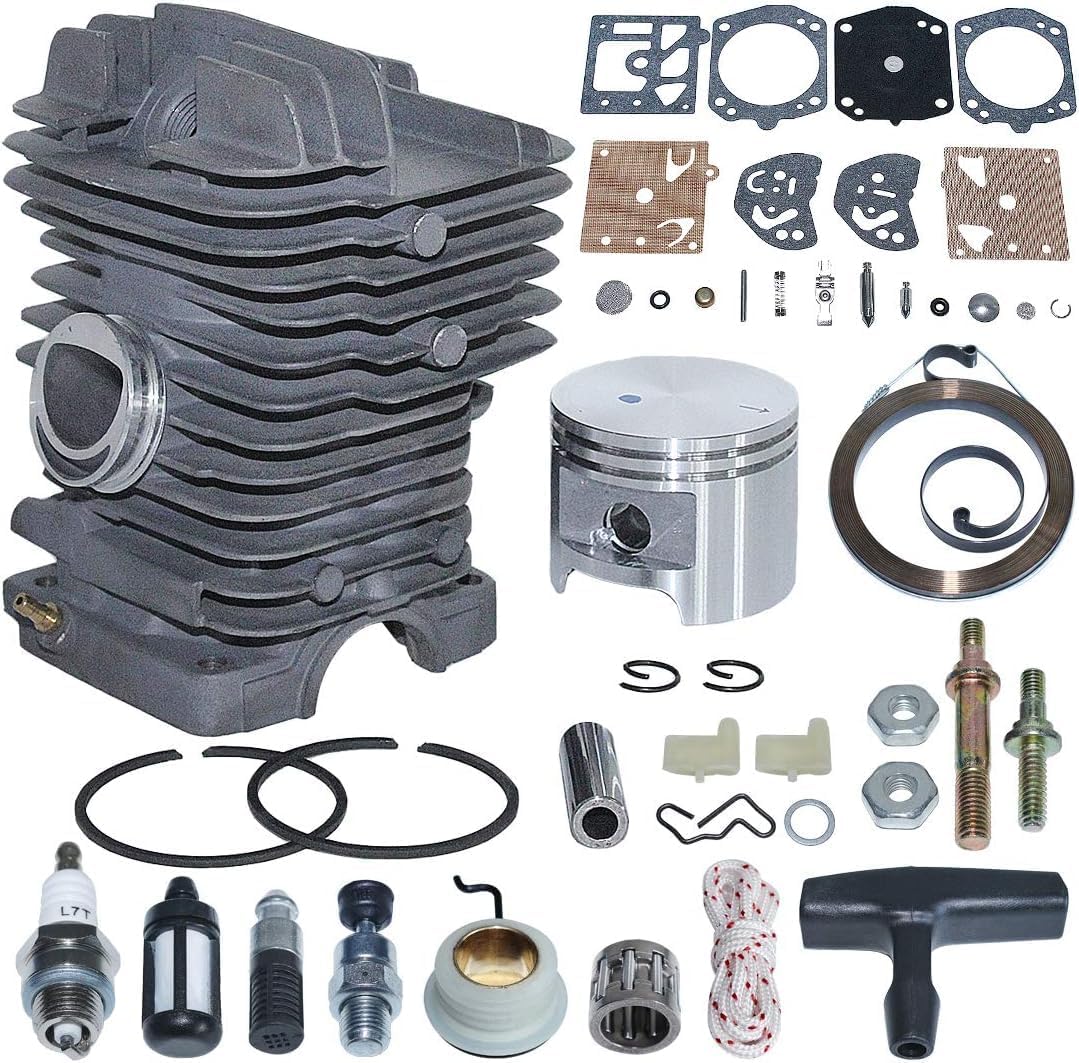 Cylinder Piston Kit 47mm Bore Fit for MS310 MS 310 Replacement Bolt Nuts Replace 1127 020 1218. Replacement Parts