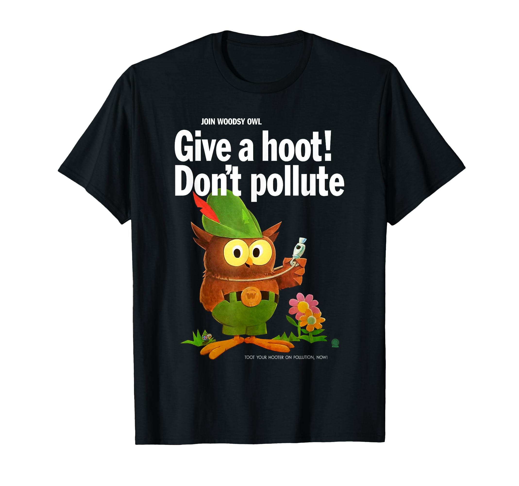 Woodsy Owl Retro Give a Hoot Don't Pollute T-Shirt