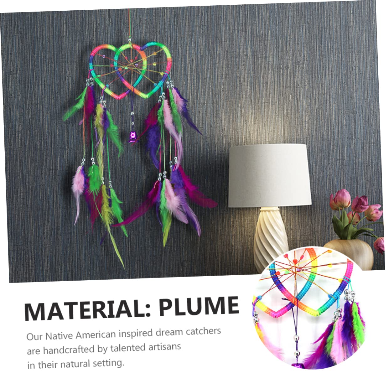 Garneck 3 Pezzi Decorazioni Per Il Basket Decorazioni A Mano Tappezzeria Finiture Acchiappasogni Per La Camera Letto Acchiappasogni Grandi Grandi Ornamenti