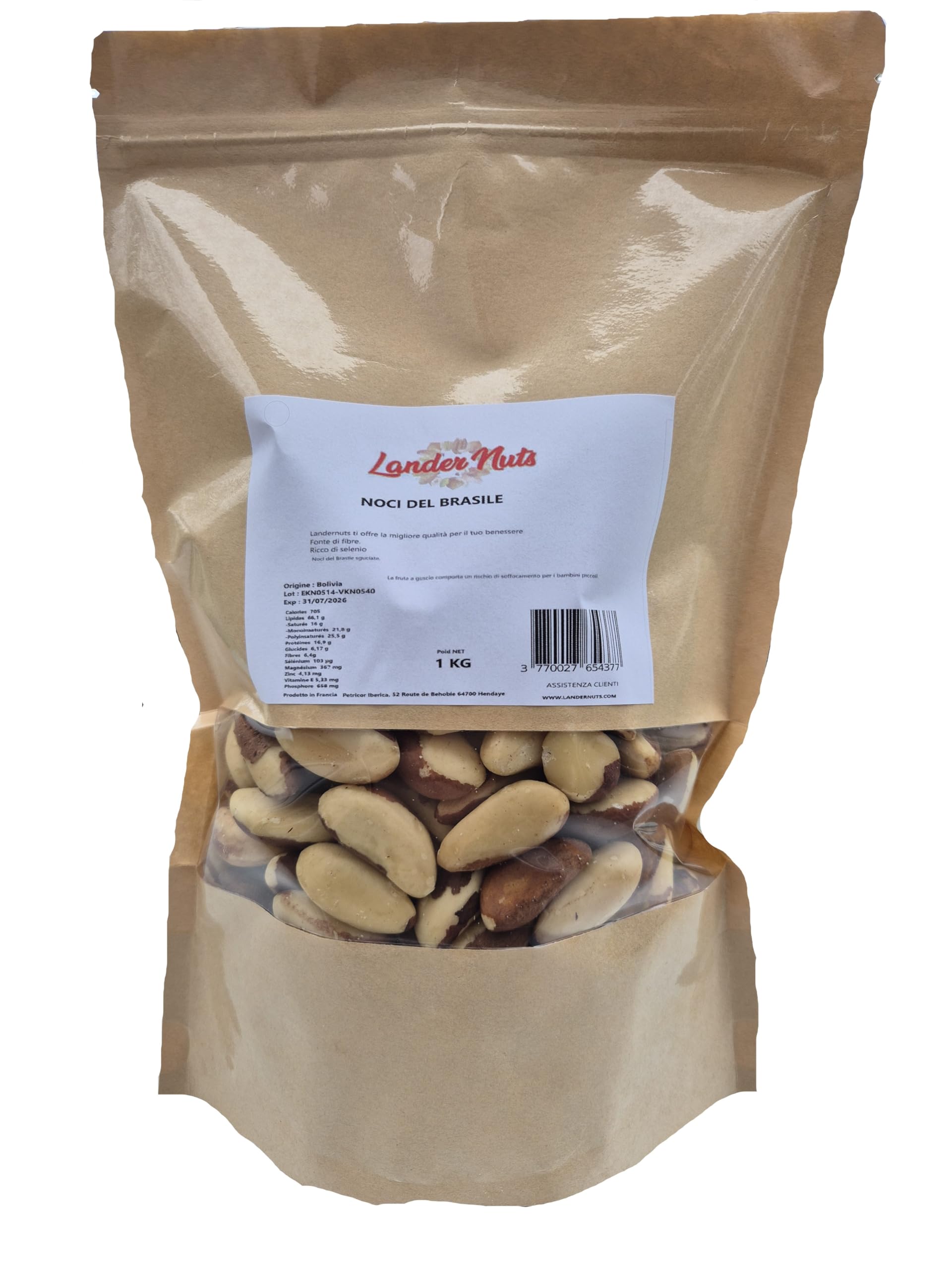 Nuez de Brasil 100% Natural- Coquito Landernuts 1 kg