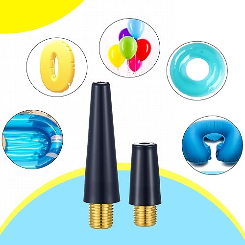 Miniatura 5 de Shappy Juego de 4 agujas de bomba de bola, kit de inflador de agujas para bomba de aire, adaptador de inflador de boquilla para fútbol, baloncesto,