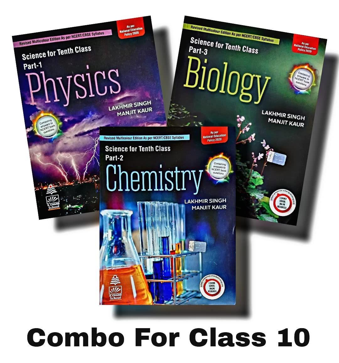 Lakhmir Singh Class 10 Science (Biology, Physics, Chemistry) - Examination 2022-23 Perfect Paperback