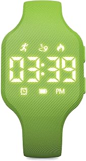 Digitale Fitness-Tracker-Uhr für Kinder mit LED-Anzeige, für 5–16 Jahre, wasserdichte Armbanduhr ohne App, mit Schrittzähler, Wecker, für Teenager, Kinder, Schüler, Jungen und Mädchen