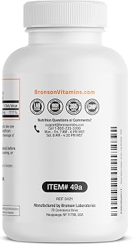 Bronson Vitamin C Powder, Pure Ascorbic Acid, 1 lb (16 oz) | 1000 mg per 1/4 tsp (Approx.), Soluble Fine Crystals, Antioxidant, Immune & Cell Support, Non-GMO
