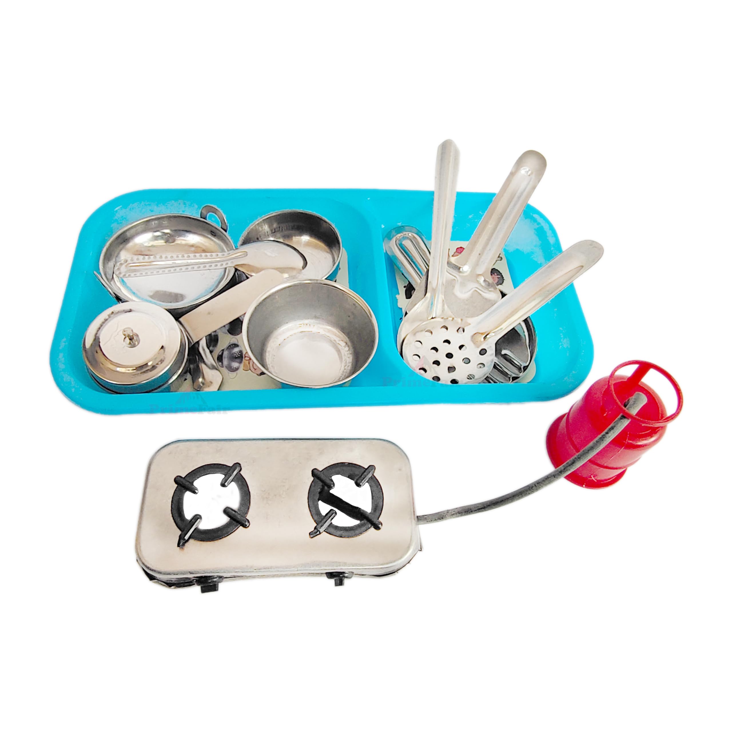 PRIMEFAIR Stainless Steel Pretend Play Kitchen Set for Kids (12 pcs) - Kids Kitchen Accessories Set, Toy for Kids Kitchen, Cooking Toys for Kids Ages 3+ (B0DF5NMLDY) Amazon Price History, Amazon Price Tracker
