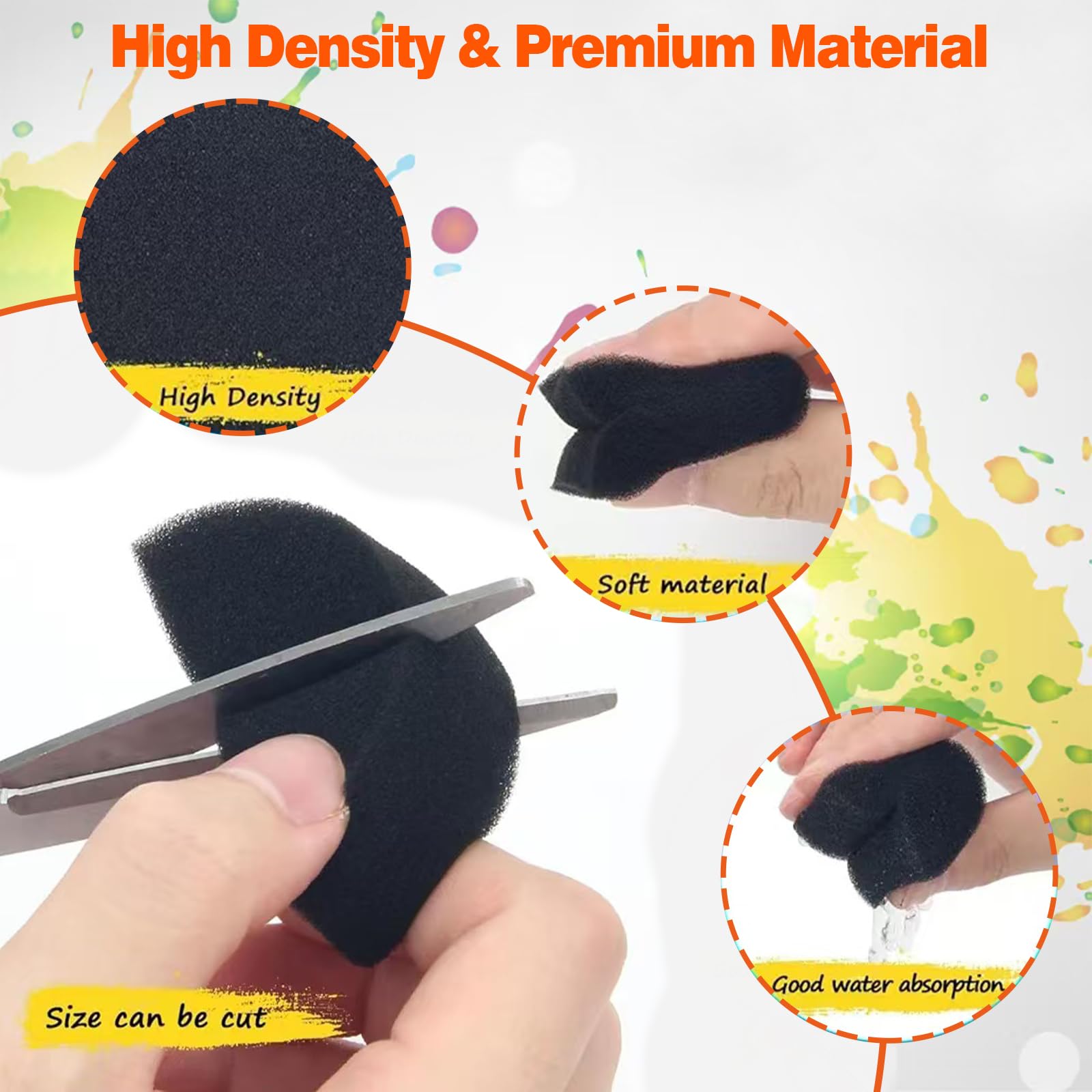 Set 20 Spugne Per Pittura DUGEGAYL - Forme Diverse Per Trucco, Artigianato E Decorazioni - Foto 4