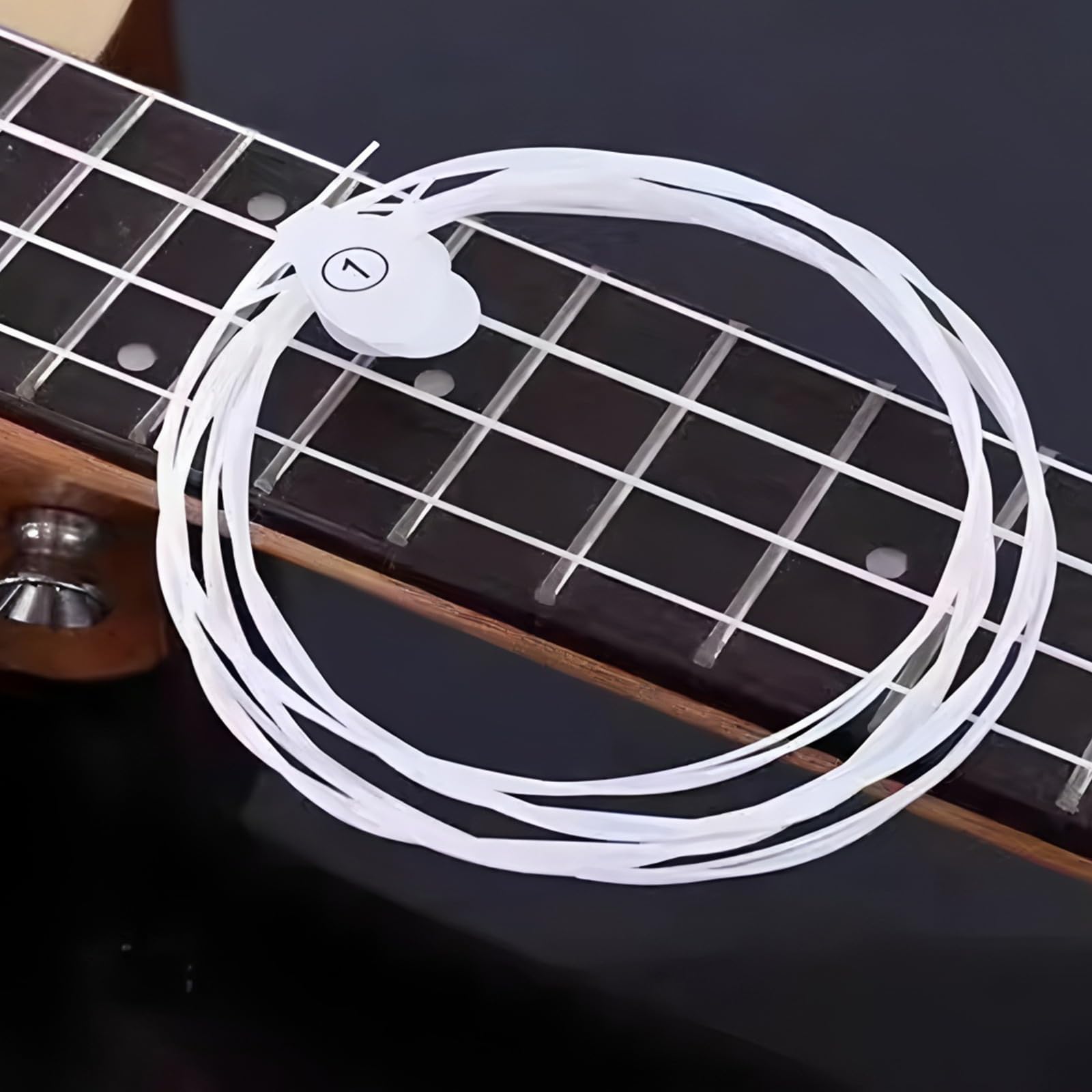 Juego de 5 cuerdas universales de repuesto para ukelele y 10 púas de fieltro para tenores de concierto soprano, accesorios de fácil instalación