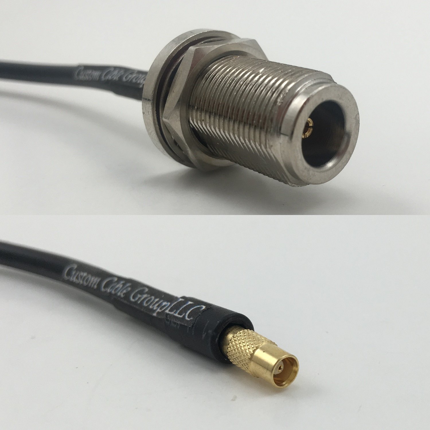 15cm RG316 N FEMALE BULKHEAD to MCX FEMALE Pigtail Jumper RF coaxial cable 50ohm 6inch Quick USA Shipping