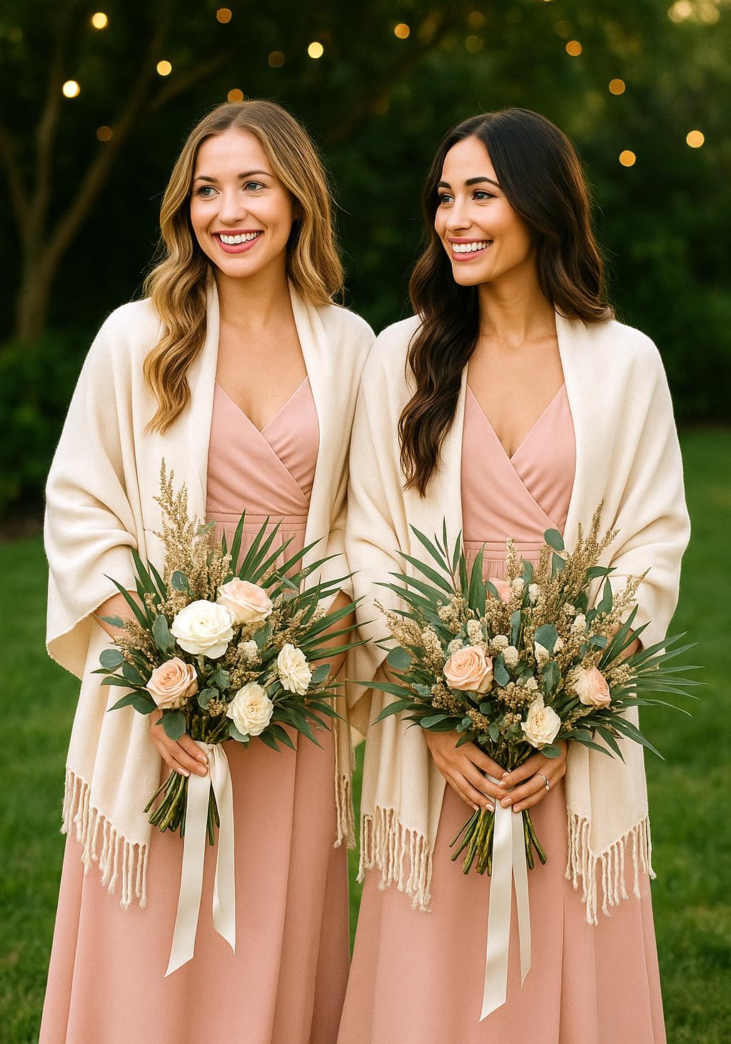 Achillea Soft Silky Pashmina Scarf for Women – Shawl Wrap for Evening Dresses, Bridesmaids, Weddings & Everyday Wear - Image 5