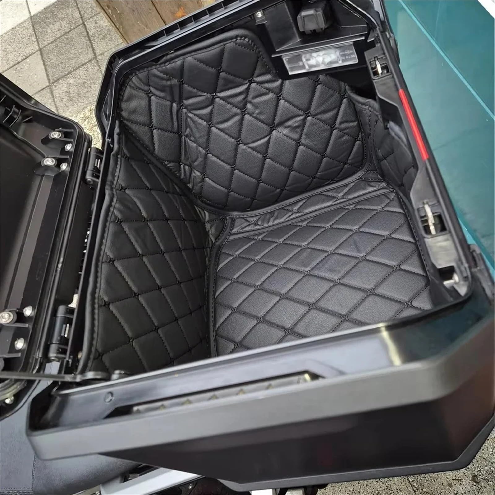 Tappetino di Carico Per Bmw R 1300GS Avventura Rivestimento di Bagagliaio | Fodera Per borsa da sella Per motocicletta Fodera morbida Per borsa da sella Scatola laterale(1 SET Black wire)