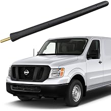 Short Antenna for Nissan NV 1500 2500 3500 2012-2019, Nissan NV 1500 2500 3500 Antenna - 6 3/4 Inch Car Wash Proof, Internal Copper Coil Antenna Mast Replacement