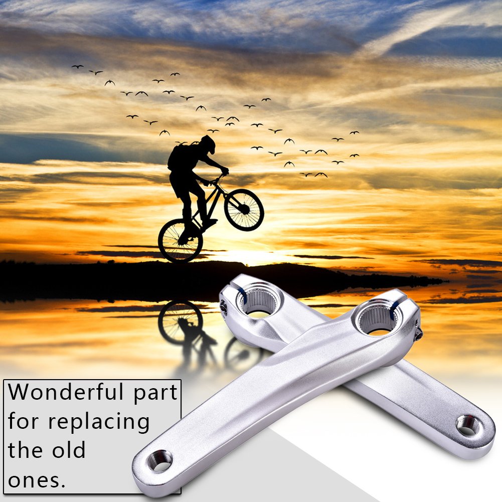 Tbest Brazo de biela de aleación de aluminio 170 mm Izquierda para bicicleta de carretera Reemplazo SLX XT 590610