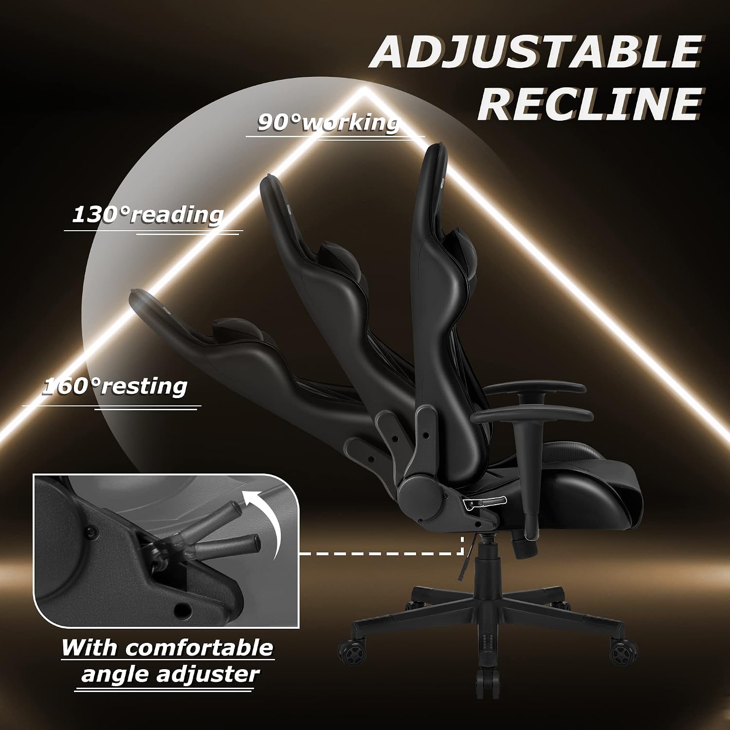 Adjustable Recline Feature of Furmax Gaming Chair