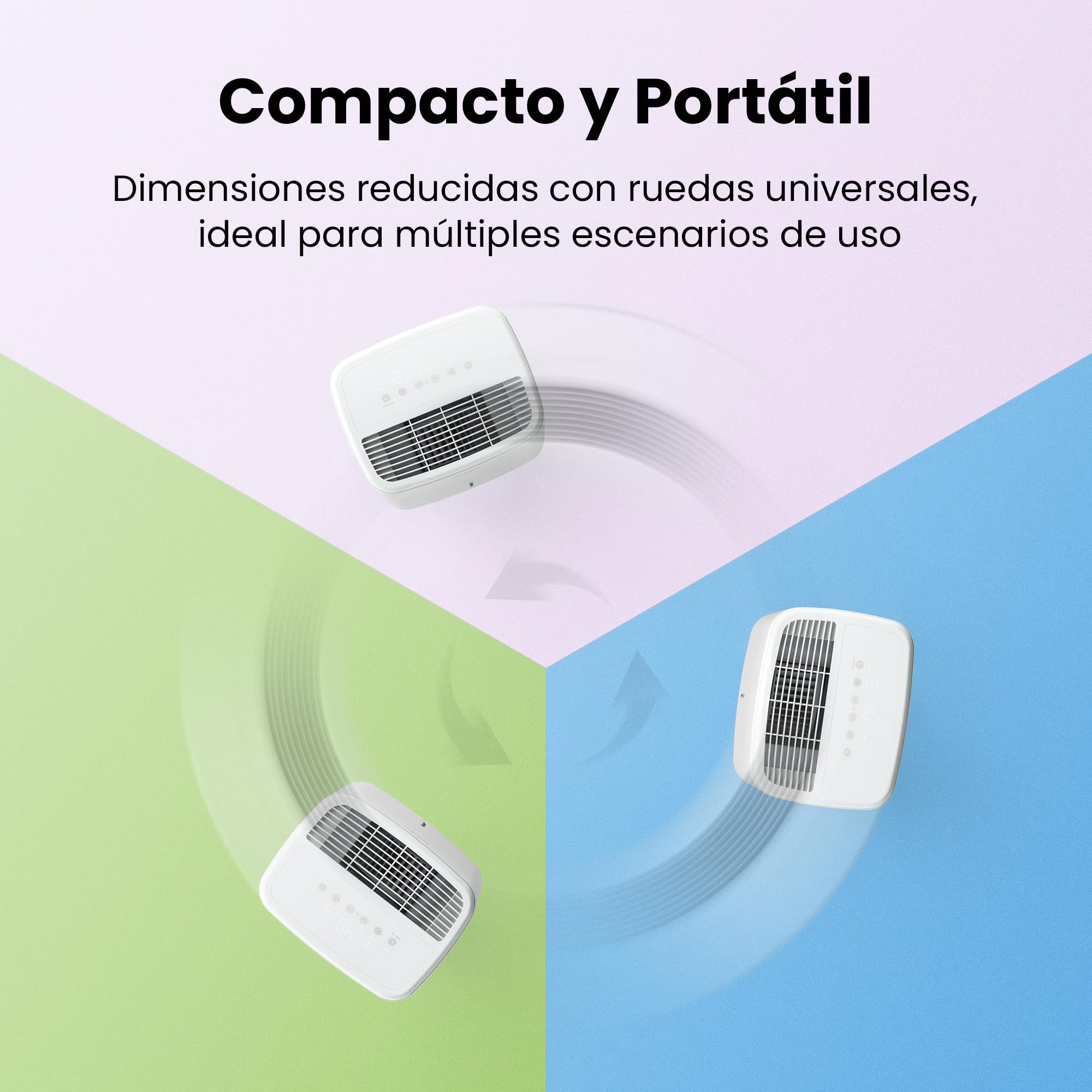 COMFEE' Deshumidificador de Humedad 10L Silencioso | Modo Secado de Ropa y AUTO - Deshumificador Compacto y de Bajo Consumo con Drenaje Dual | Ideal en habitaciones hasta 31m2/100m3 - Aqua Dry 2026
