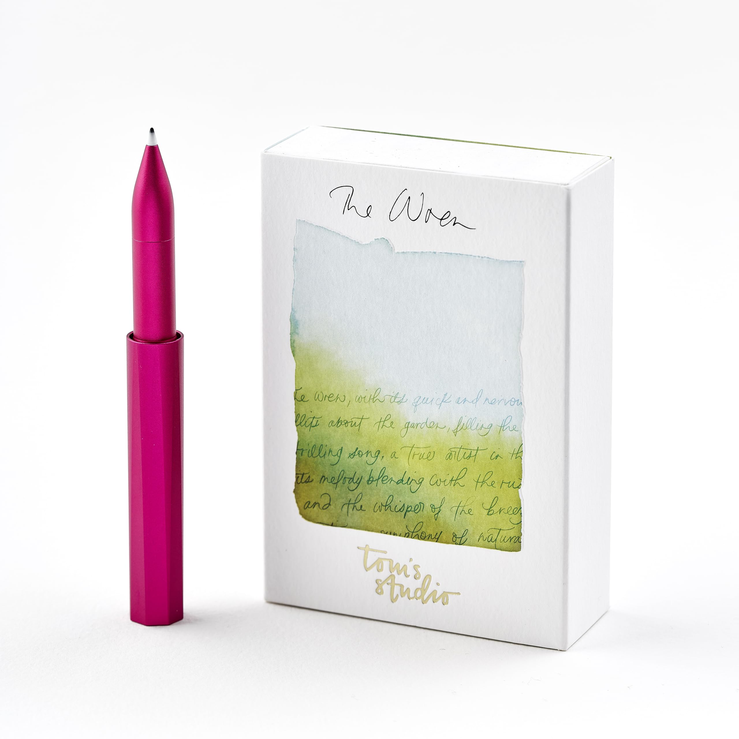 Tom's Studio The Wren - Refillable Everyday Writing Pen (Raspberry)