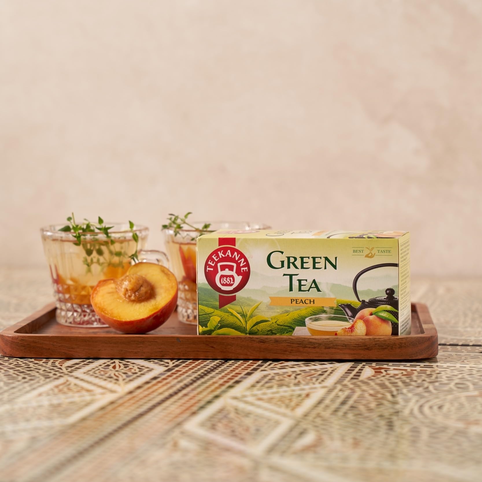 TEEKANNE - Green Tea Collection "Green Harmony" (6 x 20) - Grüner Tee-Set + Dekond Gift