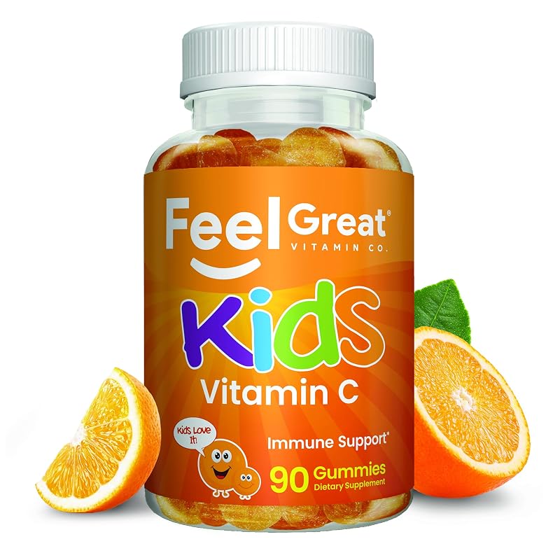 The Feel Great Vitamin Company — Gomas de vitamina C infantis, 250 mg por porção, 90 gomas