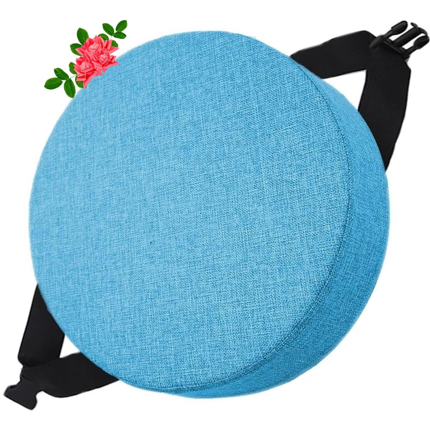 Uyeoco 2# Memory Foam Round Seat Cushion 5/8Cm Thick,35/40/45/50Cm Round Stool Cushion, Circle Chair Pad With Removable Cover For Dining Kitchen Bar Chairs (Color : Size : 35X35x5cm)