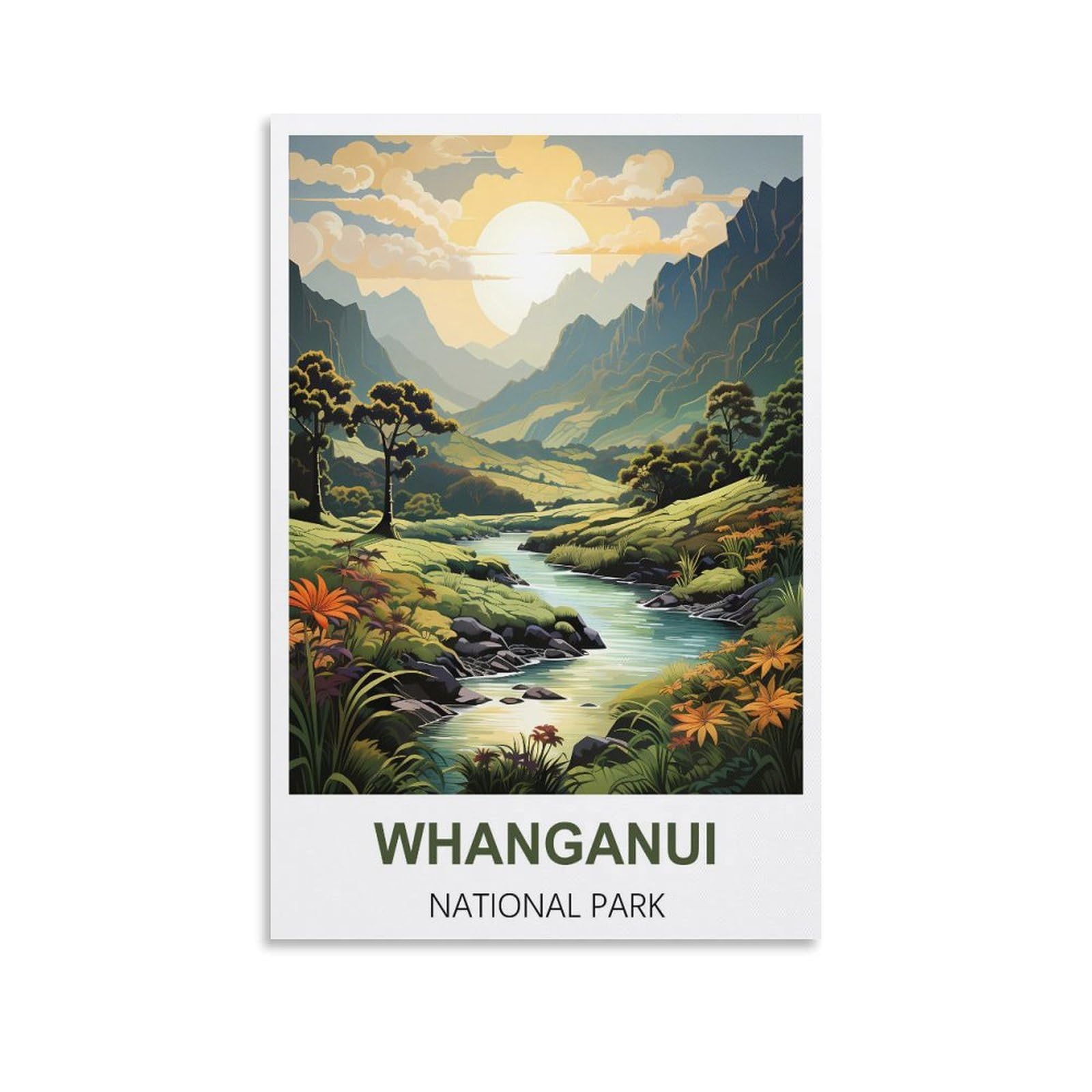 Vintage Metal Tin Signs Whanganui National Park Art Retro Plaque for Bars Pub Playroom Man Cave Wall Decor 30x30cm