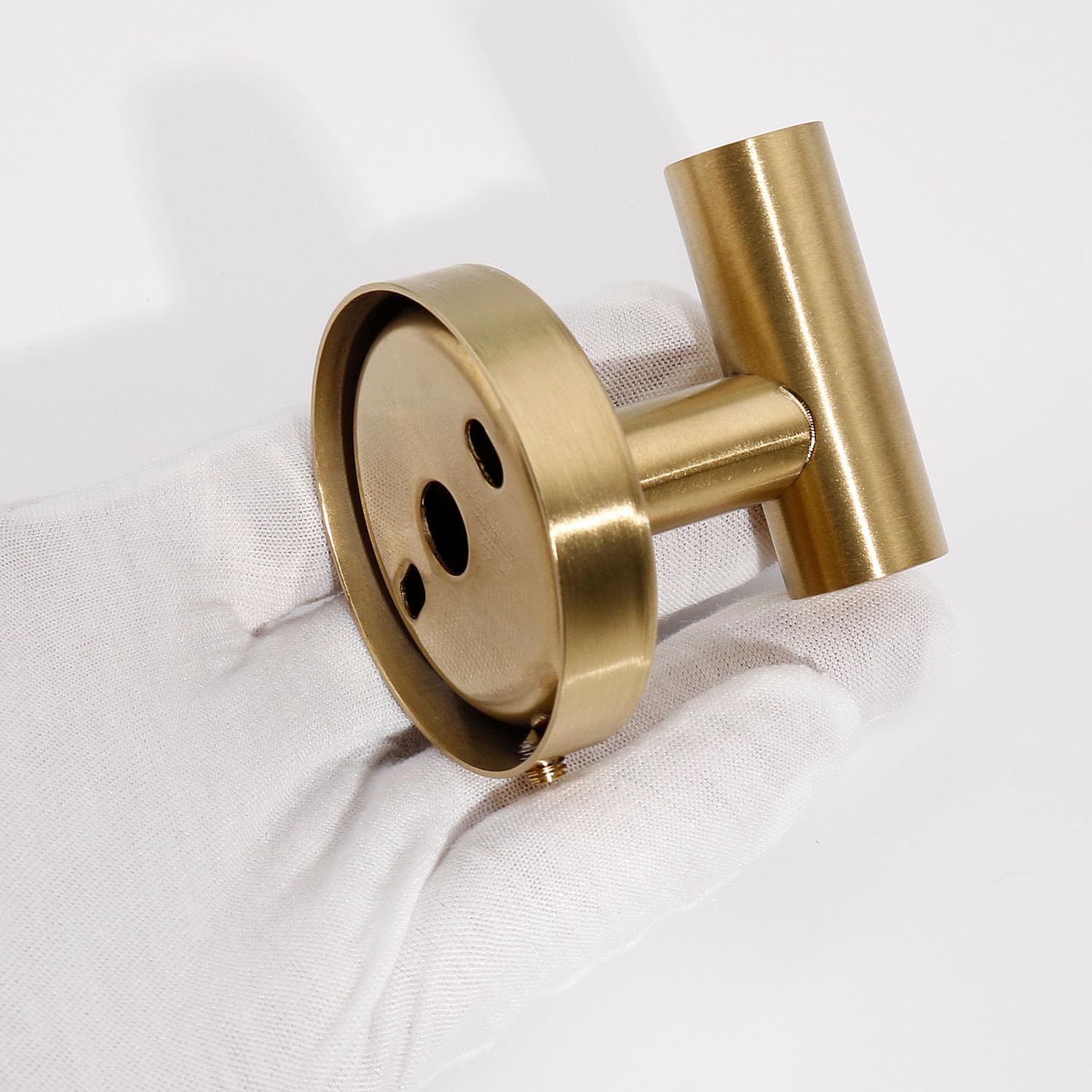 Betadistor Juego de 4 Accesorios de Ferretería de Baño - Estante Montado en Pared de Acero Inoxidable Cepillado SUS 304, 1x Anillo Porta Toallas + 1x Soporte para Rollo de Papel Higiénico + 2 x Gancho