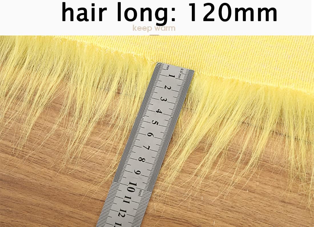 32 Colors Long Pile Shaggy Fluffy Faux Fur Fabric 180x50cm Ultra Soft Plush Shaggy Fur Fabric(16 Navy Blue)