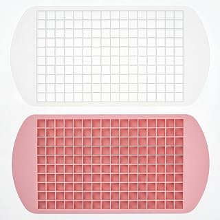 2pcs Mini Ice Cube Trays, Silicone Ice Cube Tray, Reusable Flexible Ice Cube Molds for Coffee, Whiskey, Cocktail, Milk Tea, Juice, Chocolate, Drink, Party Home Kitchen | iskubsbricka, återanvändbar flexibel isform för kaffe, whisky, cocktail, mjölkte, juice, choklad, dryck, fest hem kök