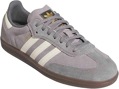 Amazon.com | adidas Men's Samba ADV Skate Shoes - Grey/Cream White