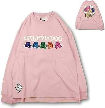 Amazon.co.jp: 【GALFY/ガルフィー is DOG ロンT ピンク（L