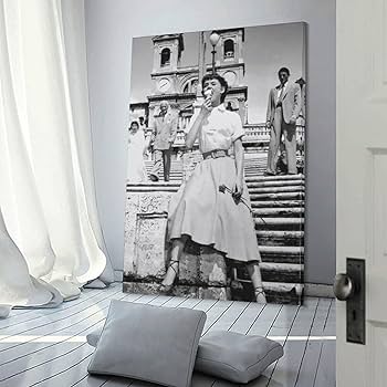 Amazon｜オードリーヘプバーンローマの休日映画ポスター