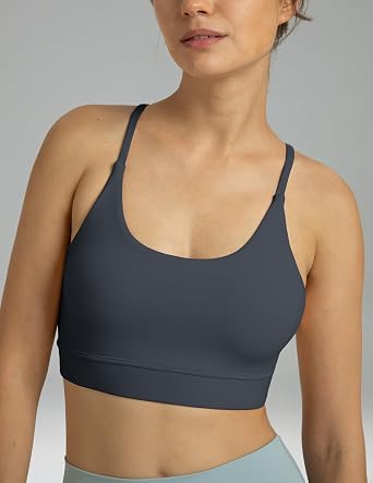 Colorfulkoala Women's Dreamlux Bowknot Strappy LightImpact Sports Bra
