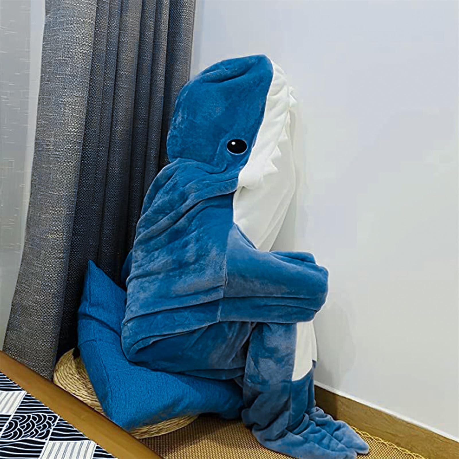 Sac de couchage 180x110cm Couverture de requin pour adulte Sweat à Sac de couchage 180x110cm Couverture de requin pour adulte Sweat à
