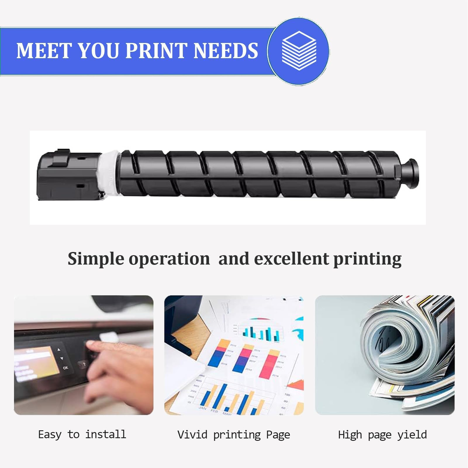 Amazon.com: NPG-87 Toner Cartridge Compatible for Canon IR-2725 IR 