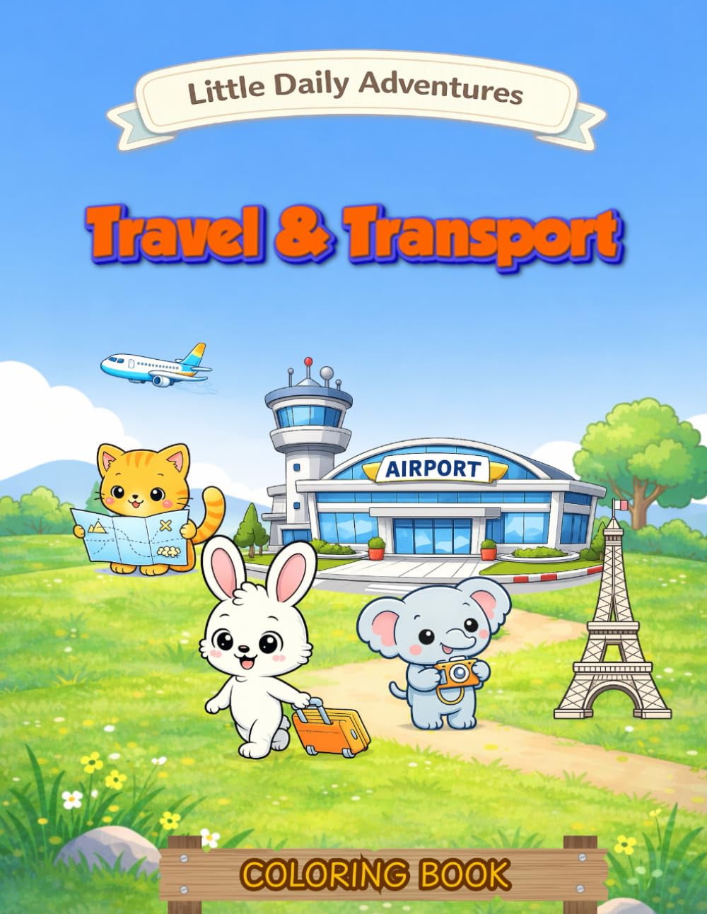 Travel & Transport: Coloring Book (Little Daily Adventures)