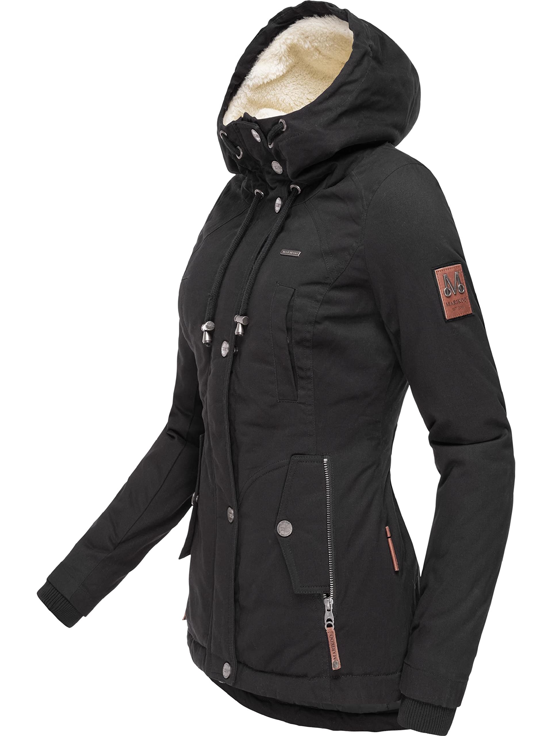 Marikoo Bikoo Chaqueta de invierno con capucha para mujer, algodón, tallas XS-XXL