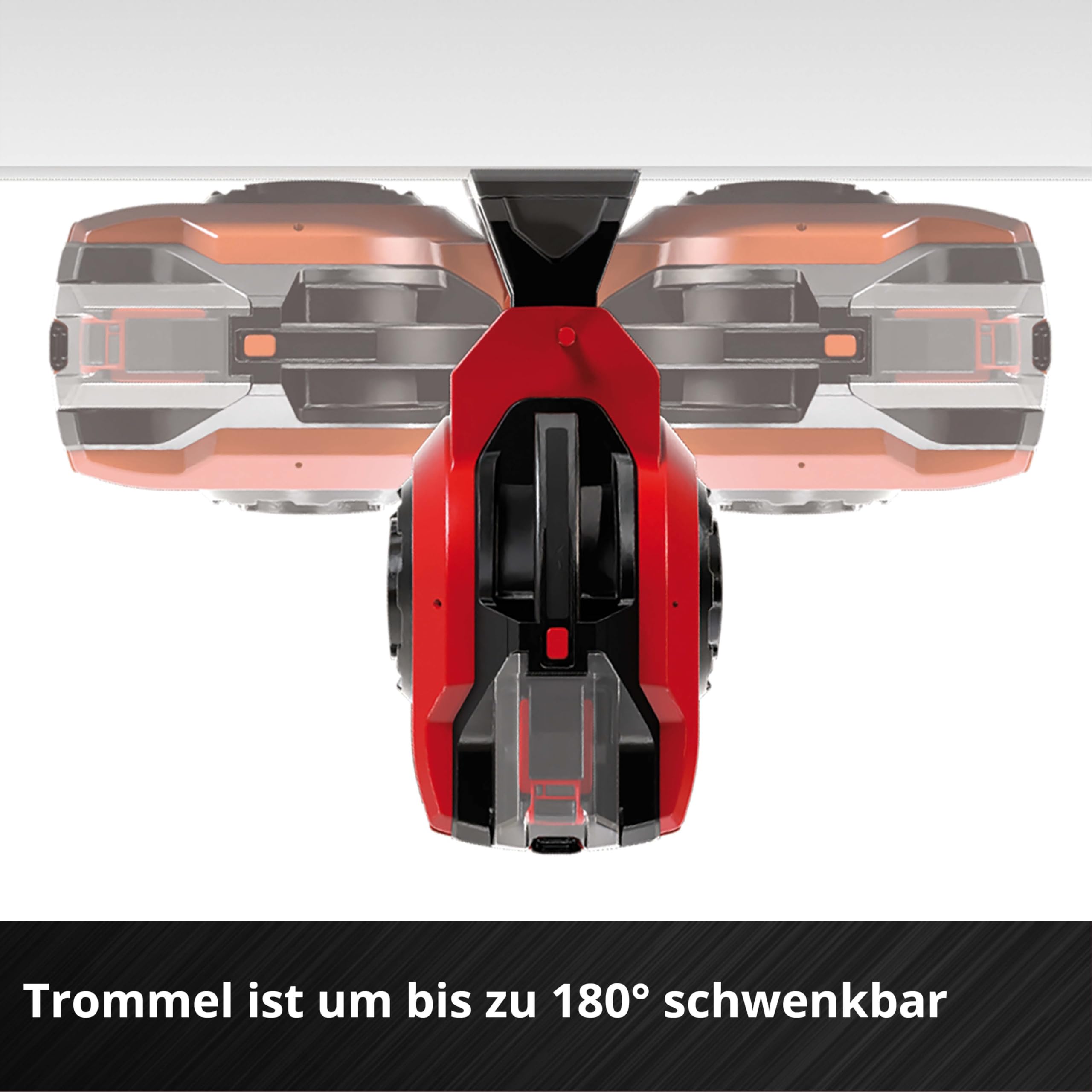 Einhell Akku-Schlauchtrommel GE-HR 18/30 WH Li-Solo (18 V, automatische Schlauchaufwicklung, 180° schwenkbar, Wandhalterung, 1,5 m Anschlussschlauch, ohne Akku & Schlauch)