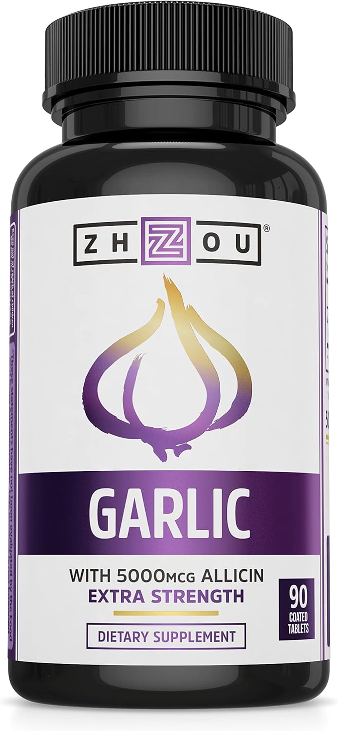 Extra Strength Garlic with Allicin Powerful Immune System Support