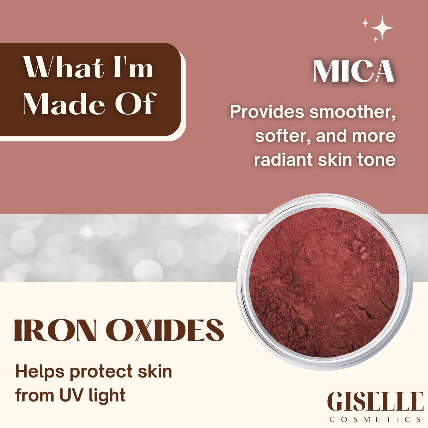 Blush Makeup | Red Hawaii | Mineral Makeup by Giselle Cosmetics | Pure Non-Diluted Mineral Make Up