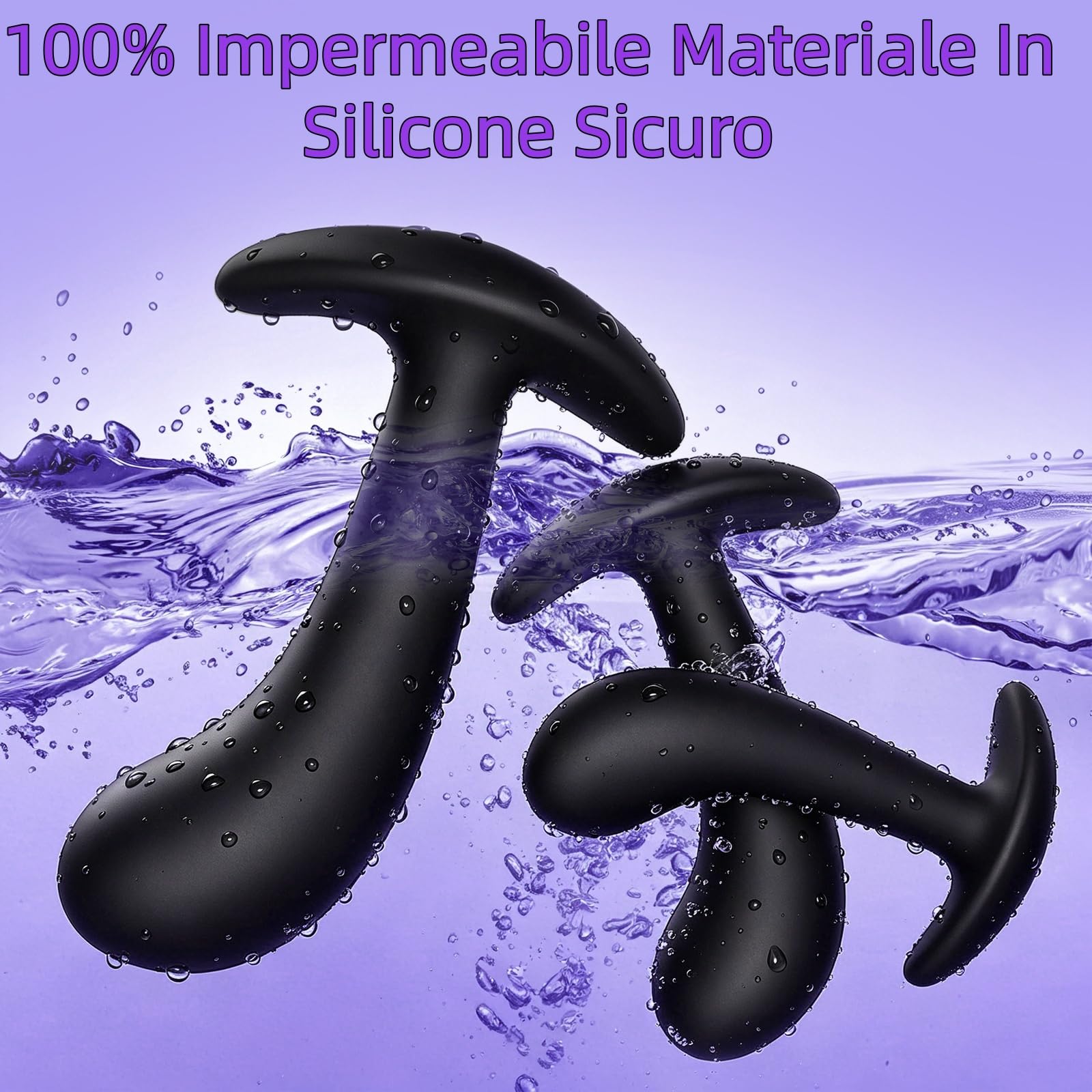 3PCS Plug Analesex Sex Toys Plug Anale-Dilatatore Donna Uomo Sexytoysys Donna Coppia Dilatatore Ano Giochi Erotiici per Coppie Silico Butt Plug Dilatatori Anali Grande Medio Piccolo Anal Plug Sex Toy