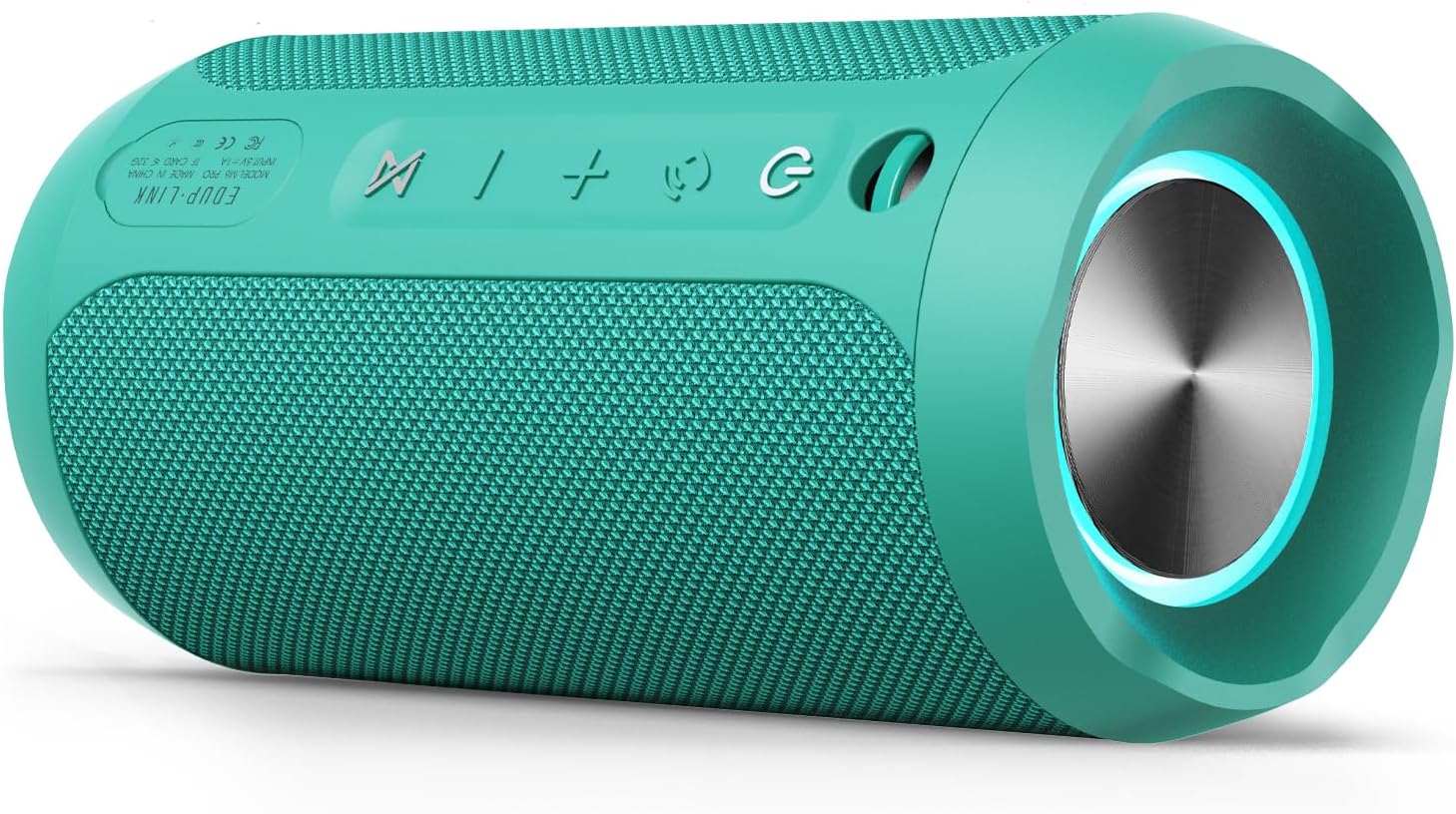 EDUPLINK M6PRO Bluetooth Speaker in Teal, showing control buttons.