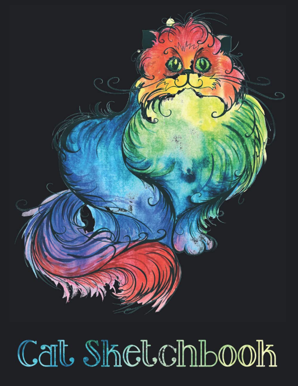 Cat Sketchbook: A Cute Cat Sketchbook for Cat Lovers | Notebook for drawing doodling or sketching cats, Large Size 8.5" X 11" , 110 Pages, Blank Pages - (Sketchbook With Cats)