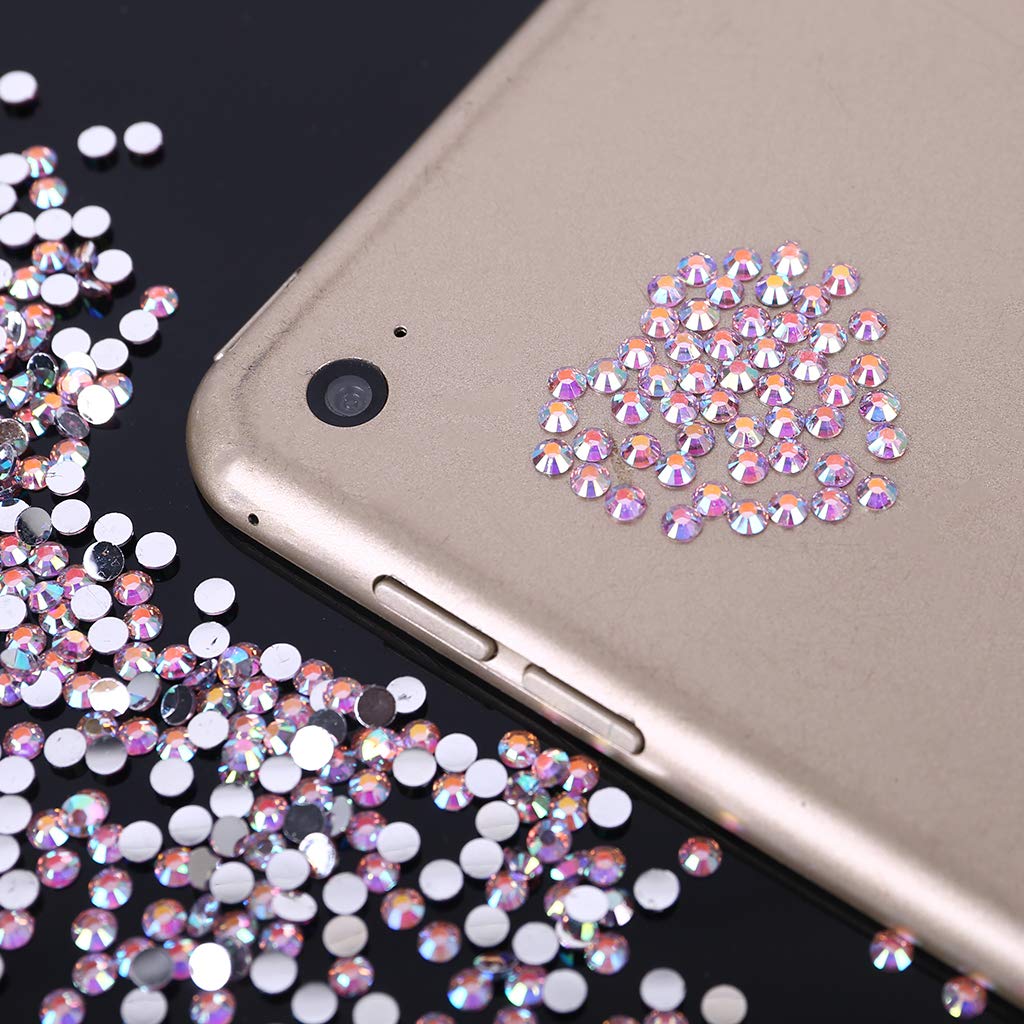 Lot De 3 000 Strass Ronds En Résine à Dos Plat SS12 De 3 Mm à