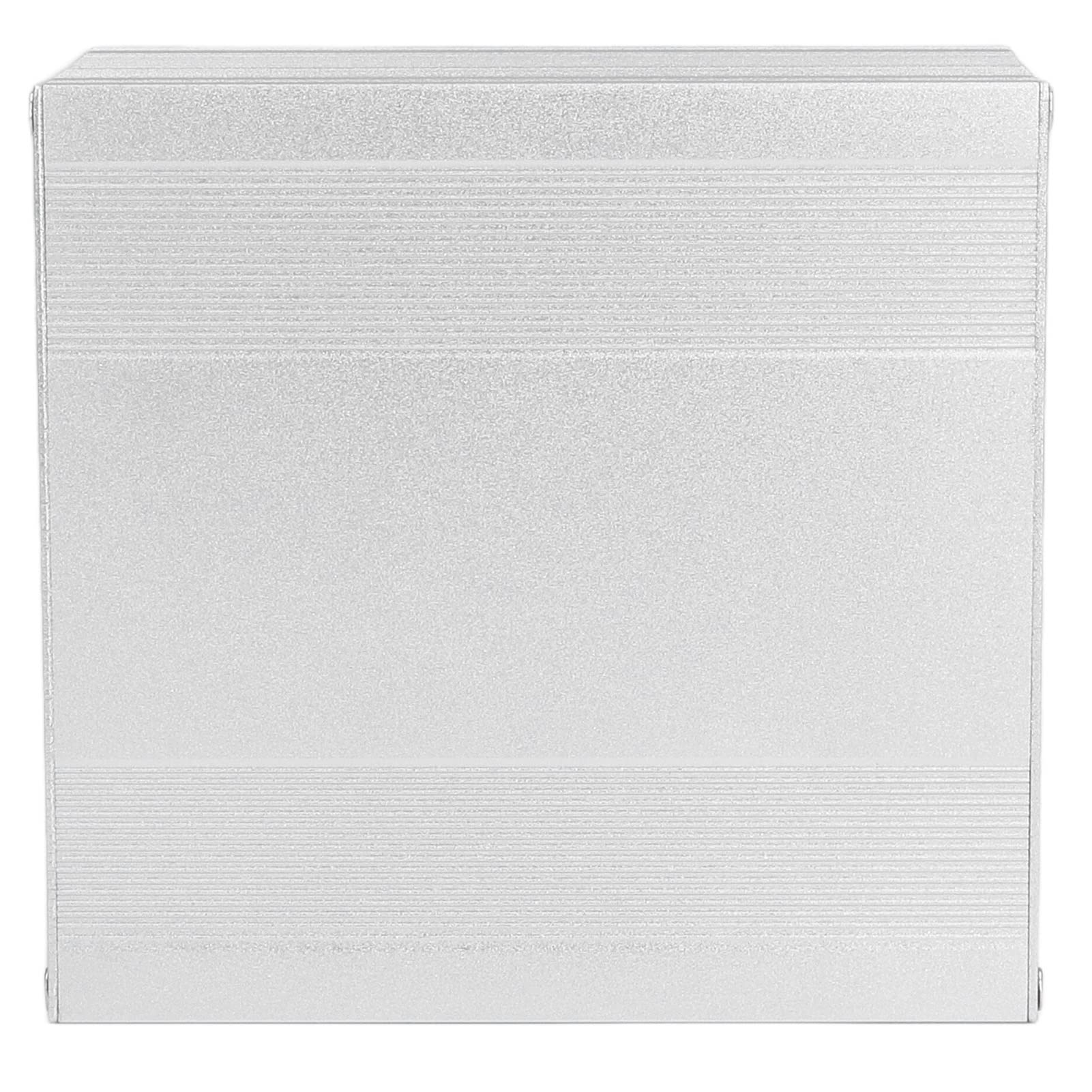 Aluminum Alloy Junction Box, Heat Dissipation Enclosure Split Type Screw Mounting Sandblasting Good Sealing Corrosion Resistant for DIY Electronics